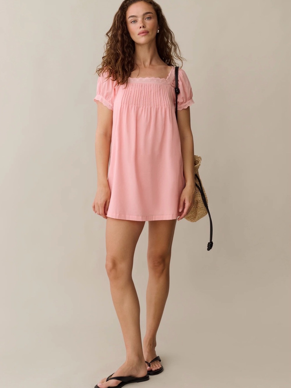 sorella Sydney Cotton Dress Pink size S
